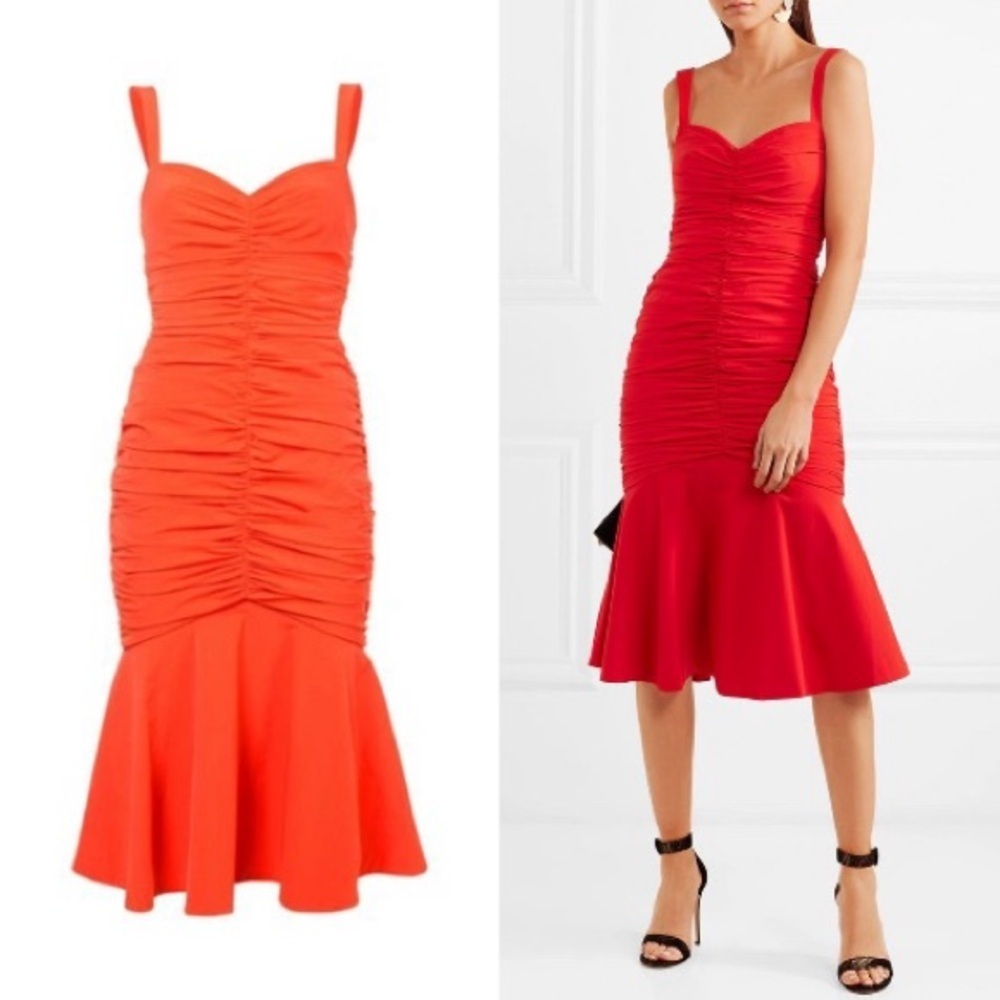 Rebecca Vallance Brescia Red Midi Dress​​